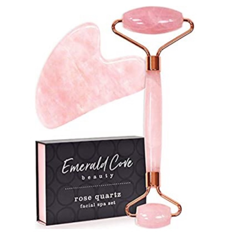 Emerald Cove Rose Quartz Facial Roller